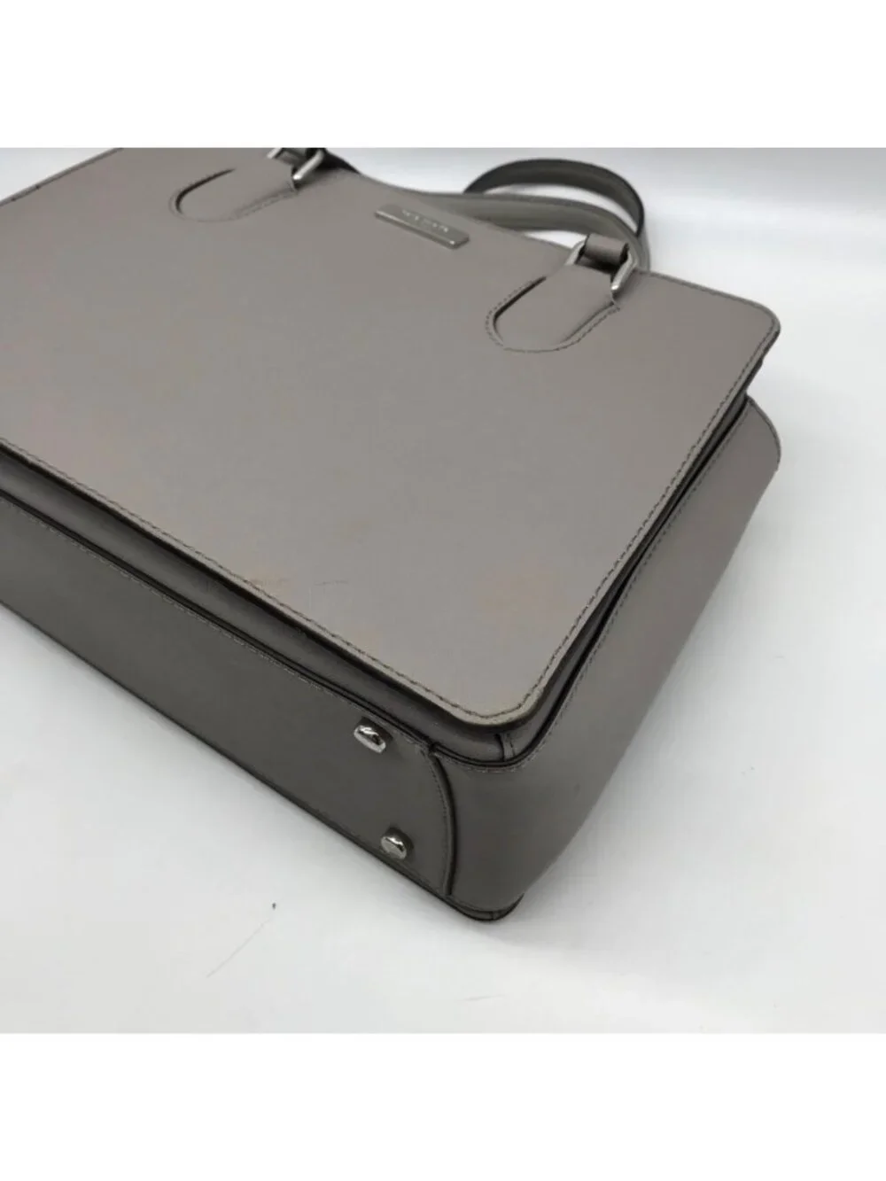 Kate Spade Gray Saffiano Leather Laurel Way Reese Satchel Bag